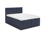 Кровать Mazzini Beds Jade 140x200 см, темно-синяя