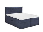 Кровать Mazzini Beds Echaveria 160x200 см, темно-синяя