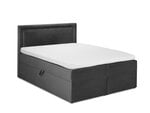 Кровать Mazzini Beds Yucca 160x200 см, темно-серая