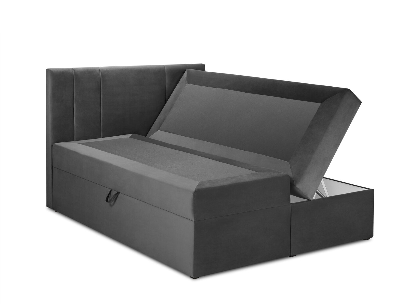 Gulta Mazzini sofas Afra 140x200 cm, tumši pelēka cena un informācija | Gultas | 220.lv