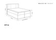 Gulta Mazzini sofas Afra 140x200 cm, tumši pelēka цена и информация | Gultas | 220.lv