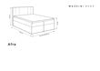 Gulta Mazzini sofas Afra 160x200 cm, tumši pelēka cena un informācija | Gultas | 220.lv