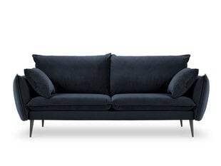 Četrvietīgs samta dīvāns Milo Casa Elio, tumši zils/melns цена и информация | Диваны | 220.lv