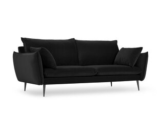 Четырехместный бархатный диван Milo Casa Elio, черный цена и информация | Диваны | 220.lv