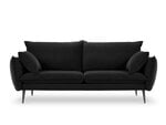 Četrvietīgs samta dīvāns Milo Casa Elio, melns