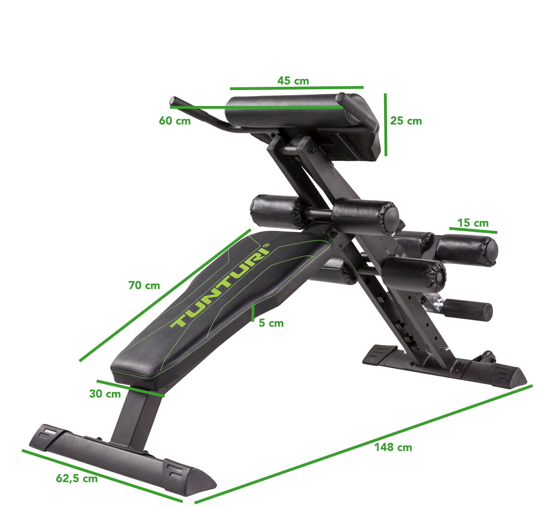 Daudzfunkcionāls trenažieris Tunturi CT80 Core цена и информация | Treniņu soli un stendi | 220.lv