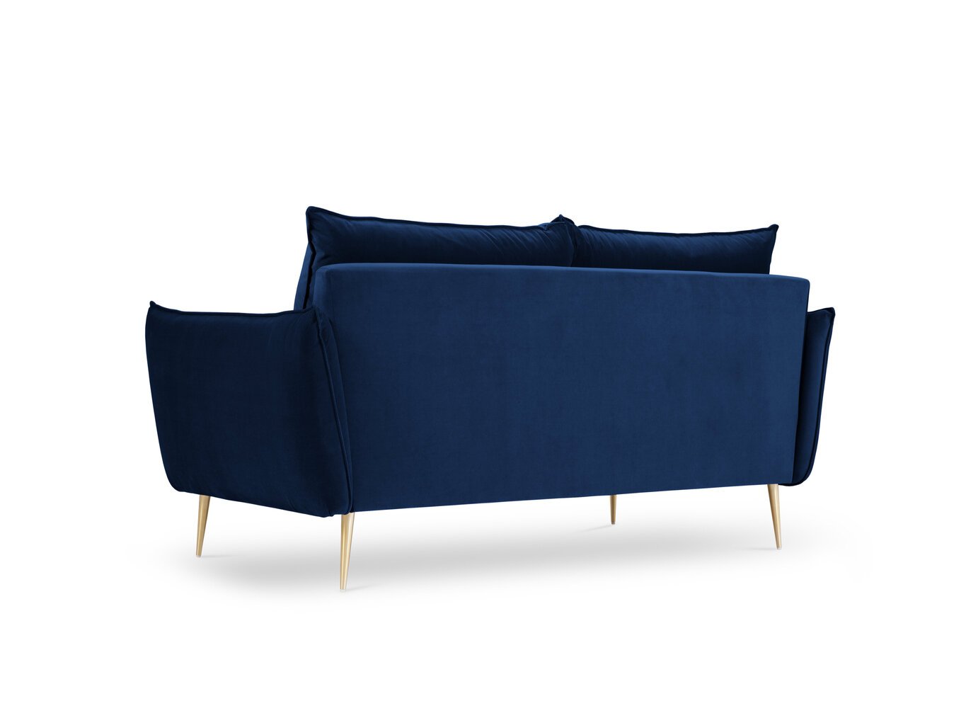 Divvietīgs samta dīvāns Milo Casa Elio, zilas/zelta krāsas цена и информация | Dīvāni | 220.lv