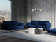 Divvietīgs samta dīvāns Milo Casa Elio, zilas/zelta krāsas цена и информация | Dīvāni | 220.lv