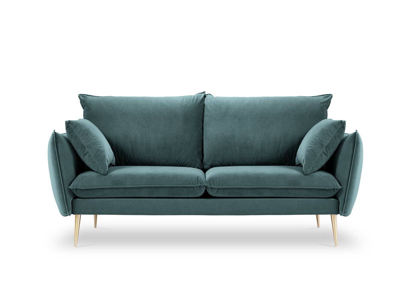 Divvietīgs samta dīvāns Milo Casa Elio, zaļas/zelta krāsas цена и информация | Dīvāni | 220.lv