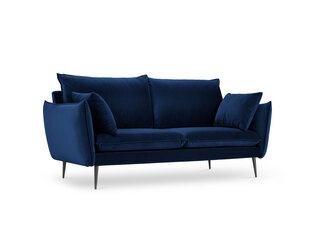 Divvietīgs samta dīvāns Milo Casa Elio, zils/melns цена и информация | Диваны | 220.lv
