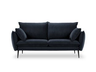 Divvietīgs samta dīvāns Milo Casa Elio, tumši zila/melna cena un informācija | Dīvāni | 220.lv