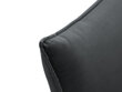 Trīsvietīgs samta dīvāns Milo Casa Elio, pelēks/melns cena un informācija | Dīvāni | 220.lv