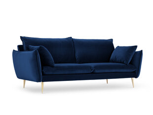 Четырехместный бархатный диван Milo Casa Elio, синий/золотистый цена и информация | Диваны | 220.lv