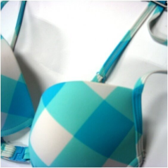 Hunkemoller Aqua blue check цена и информация | Peldkostīmi | 220.lv