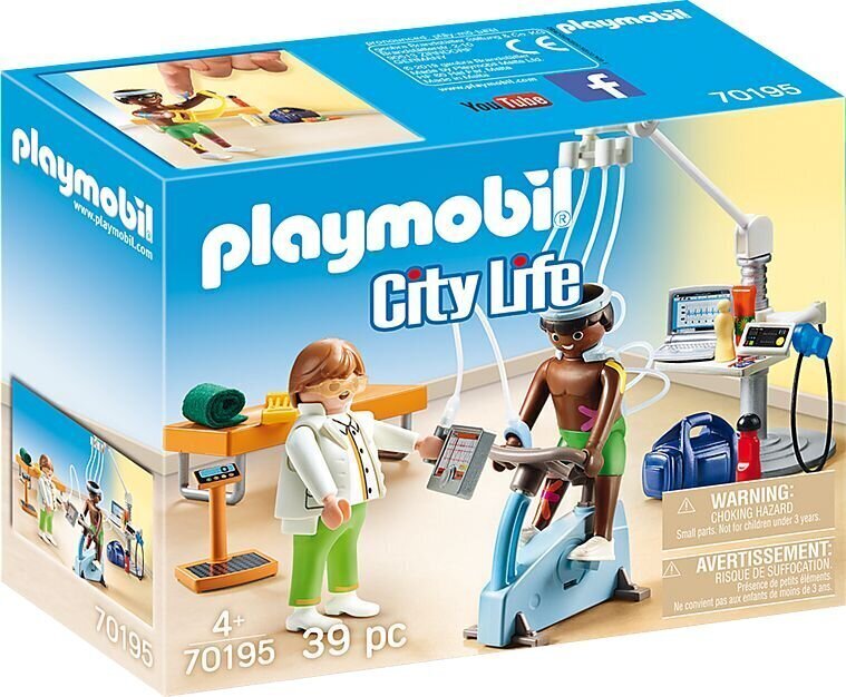 70195 PLAYMOBIL® City Life Kineziterapeita kabinets cena un informācija | Konstruktori | 220.lv