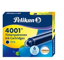 Pelikan картридж 4001, 6 шт, Королевский синий цена и информация | Письменные принадлежности | 220.lv