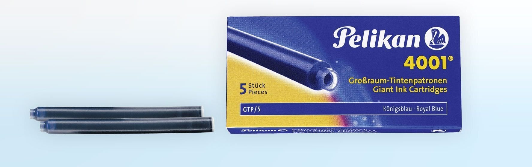 Pelikan Tintes patronas 4001, garš, 5 gab, Royal-zila цена и информация | Rakstāmpiederumi | 220.lv