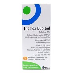 Thealoz Duo Gel 30 unidozes mitrinoši acu pilieni gela formā cena un informācija | Acu pilieni | 220.lv