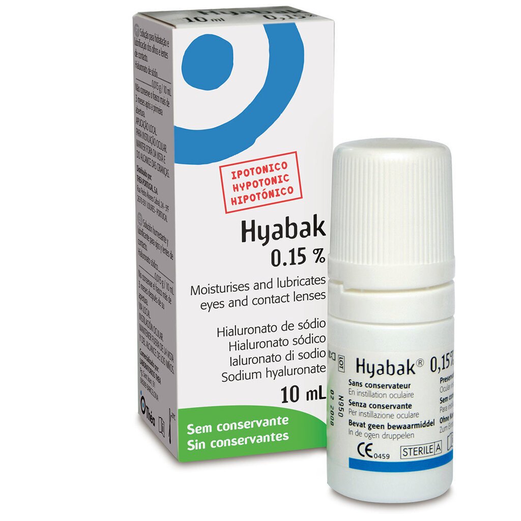 Hyabak 10 ml mitrinoši acu pilieni cena un informācija | Acu pilieni | 220.lv