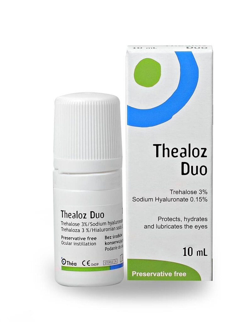 Thealoz Duo 10 ml mitrinoši acu pilieni cena un informācija | Acu pilieni | 220.lv