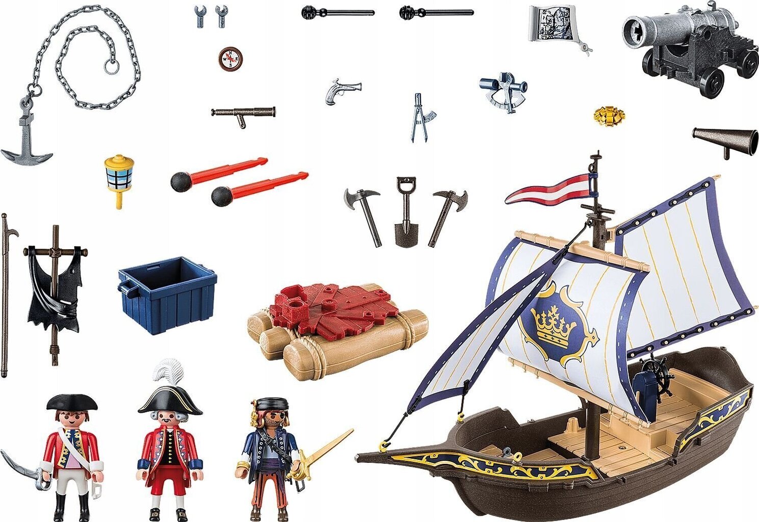 70412 PLAYMOBIL® Pirates Karavela цена и информация | Konstruktori | 220.lv