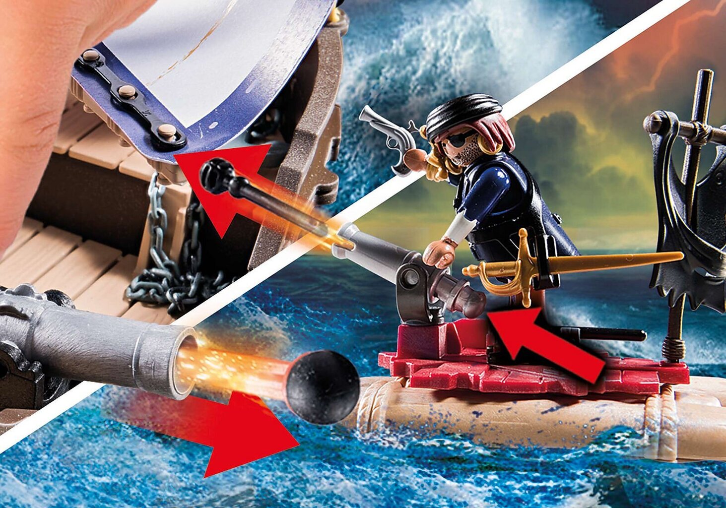 70412 PLAYMOBIL® Pirates Karavela цена и информация | Konstruktori | 220.lv