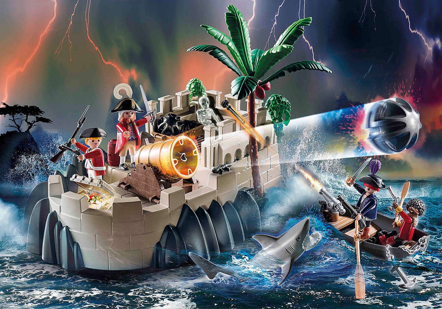 70413 PLAYMOBIL® Pirates Bastions cena un informācija | Konstruktori | 220.lv