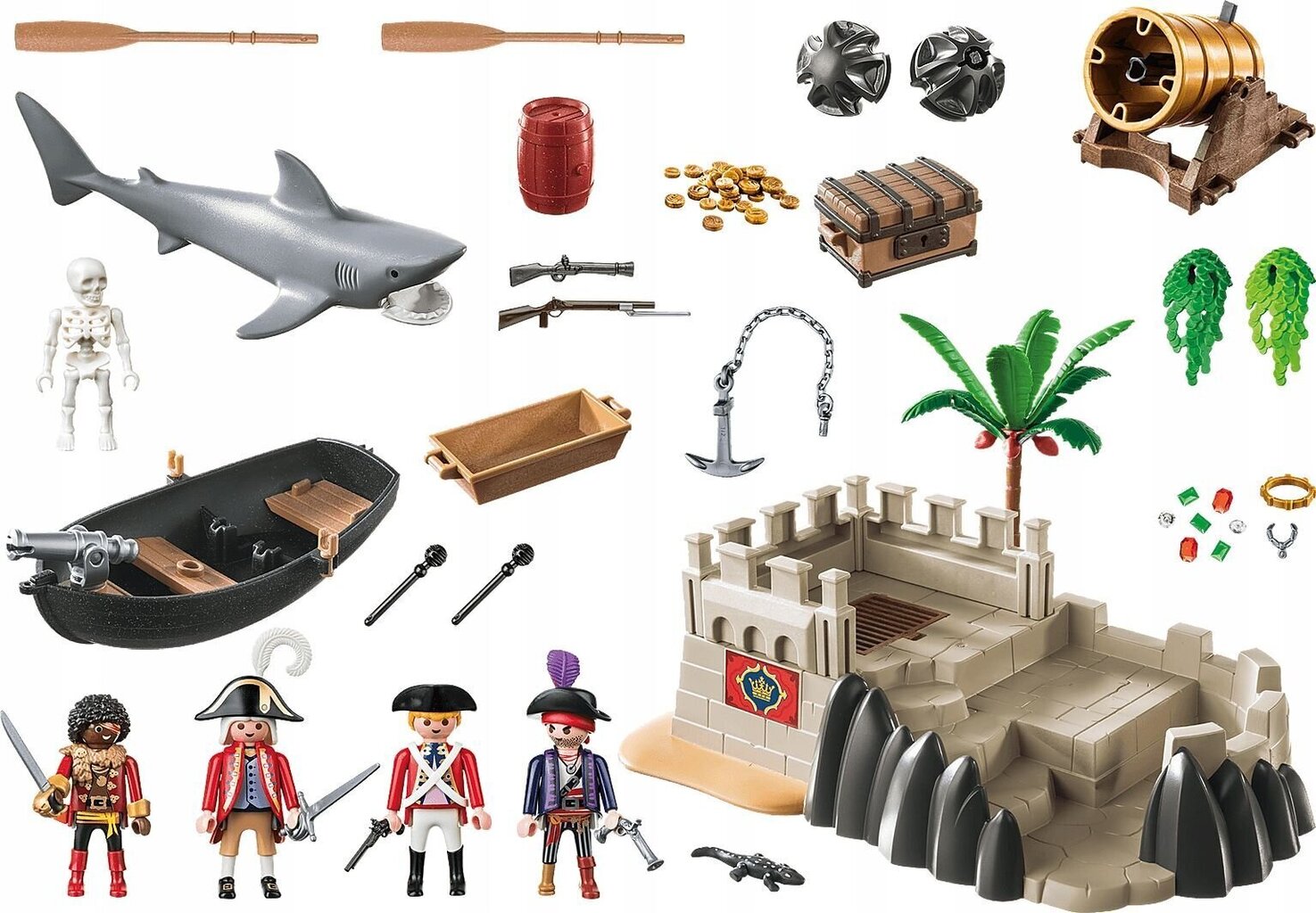 70413 PLAYMOBIL® Pirates Bastions cena un informācija | Konstruktori | 220.lv