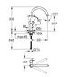 Grohe BauLoop vienas sviras izlietnes jaucējkrāns ar augstu snīpi un 360° rotācijas diapazonu, 31368001 cena un informācija | Ūdens maisītāji virtuvei | 220.lv