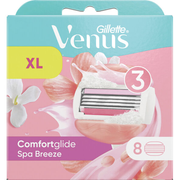 Skūšanās galviņas Gillette Venus Breeze Spa, 8 gab. cena un informācija | Skūšanās piederumi, kosmētika | 220.lv