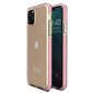 Spring Case clear TPU gela aizsargapvalks ar krāsainu rāmi paredzēts iPhone 11 Pro Max light pink (Gaiši rozā) cena un informācija | Telefonu vāciņi, maciņi | 220.lv