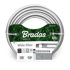 Laistīšanas šļūtene Bradas NTS White Silver 3/4" 30 m cena un informācija | Laistīšanas sistēmas | 220.lv