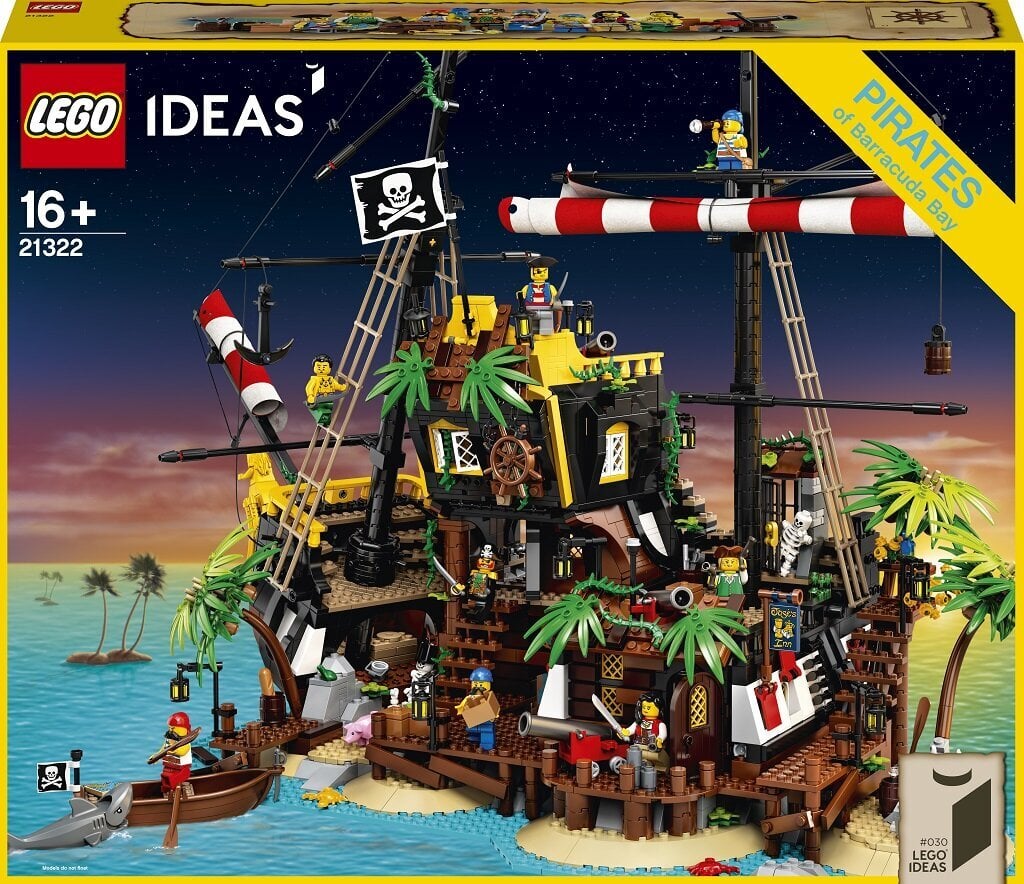 21322 LEGO® Ideas Пираты Залива Барракуды цена | 220.lv