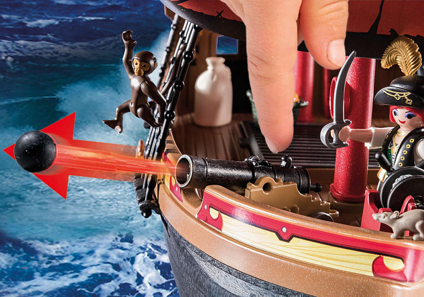 70411 PLAYMOBIL® Pirates Galvaskausa pirātu kuģis цена и информация | Konstruktori | 220.lv