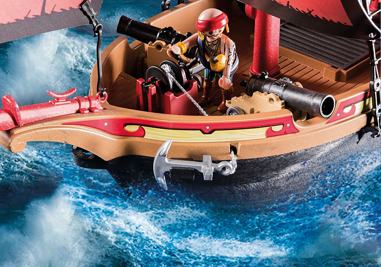 70411 PLAYMOBIL® Pirates Galvaskausa pirātu kuģis cena un informācija | Konstruktori | 220.lv