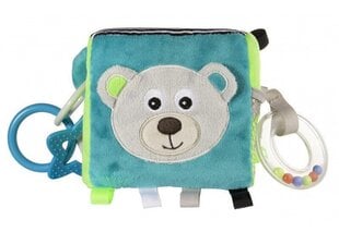 CANPOL BABIES сенсорный мягкий кубик Bears 12x12x12cm, 68/073_grey цена и информация | Игрушки для малышей | 220.lv