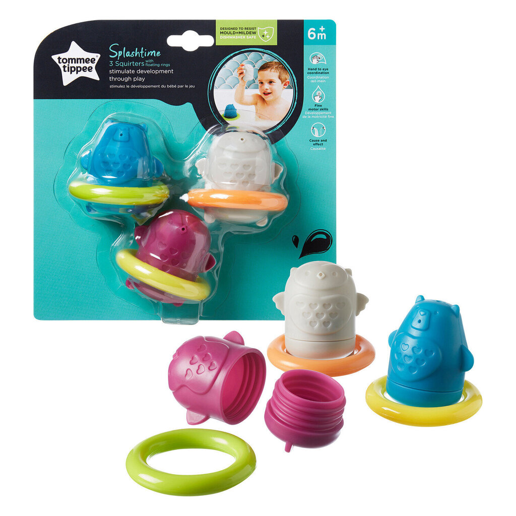 Vannas rotaļlietas Tommee Tippee Squirtee Floats, 491009 цена и информация | Rotaļlietas zīdaiņiem | 220.lv