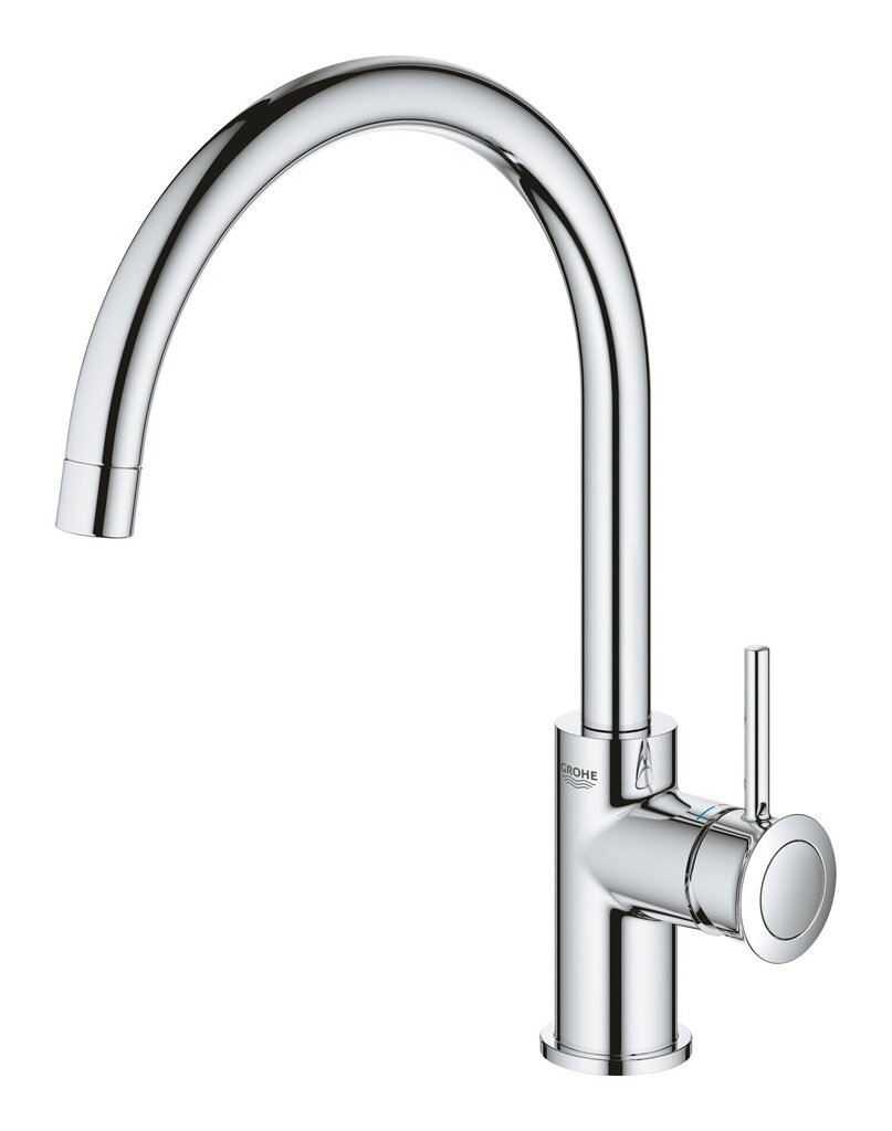 Grohe BauClassic izlietnes jaucējkrāns ar augstu snīpi un pilnu rotācijas diapazonu, 31535001 цена и информация | Ūdens maisītāji virtuvei | 220.lv