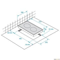 Beko HDMI32400DT цена и информация | Варочные поверхности | 220.lv