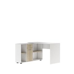 Rakstāmgalds Adrk Furniture Eliseo, balts/ozola krāsas cena un informācija | Datorgaldi, rakstāmgaldi, biroja galdi | 220.lv
