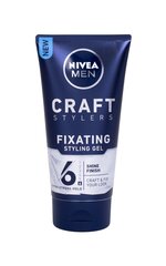 Гель для волос сильной фиксации для мужчин Nivea Craft Stylers Fixating 150 мл цена и информация | Средства для укладки волос | 220.lv