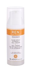 Balinošs, mitrinošs sejas krēms Ren Clean Skincare Glow Daily Vitamin C 50 ml cena un informācija | Sejas krēmi | 220.lv