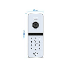 Video durvju domofons 207C, izšķirtspēja 2 MB (magnētiskā karte, kods) cena un informācija | Domofoni | 220.lv
