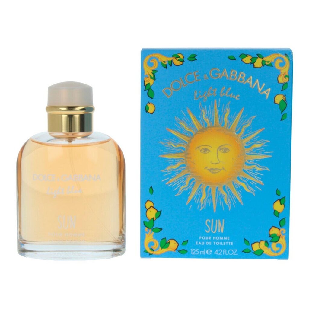 Tualetes ūdens Dolce & Gabbana Light Blue Sun Pour Homme EDT vīriešiem 125 ml цена и информация | Vīriešu smaržas | 220.lv