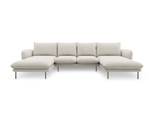 Stūra dīvāns Cosmopolitan Design Panoramic Vienna F1, gaišas smilškrāsas cena un informācija | Stūra dīvāni | 220.lv