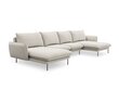 Stūra dīvāns Cosmopolitan Design Panoramic Vienna F1, gaišas smilškrāsas cena un informācija | Stūra dīvāni | 220.lv