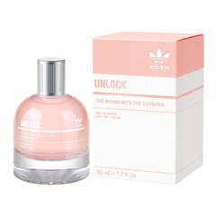 Туалетная вода Adidas Unlock for Her EDT для женщин 50 мл цена и информация | Женские духи | 220.lv