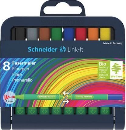 Schneider Link-It pildspalvu komplekts 1 mm x 8 gab. cena un informācija | Rakstāmpiederumi | 220.lv