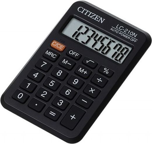 Kabatas kalkulators Citizen LC 210N cena un informācija | Kancelejas preces | 220.lv