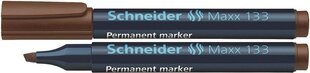 Marķieris Schneider 133 permanenta, šķērsgals 1-4 mm, brūns cena un informācija | Rakstāmpiederumi | 220.lv